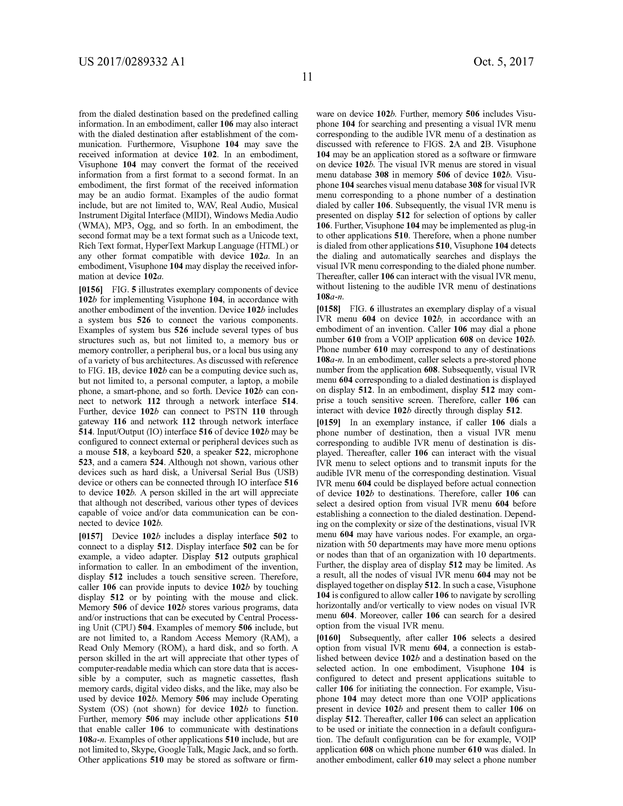 Systems and Methods for Visual Presentation and Selection of IVR Menu