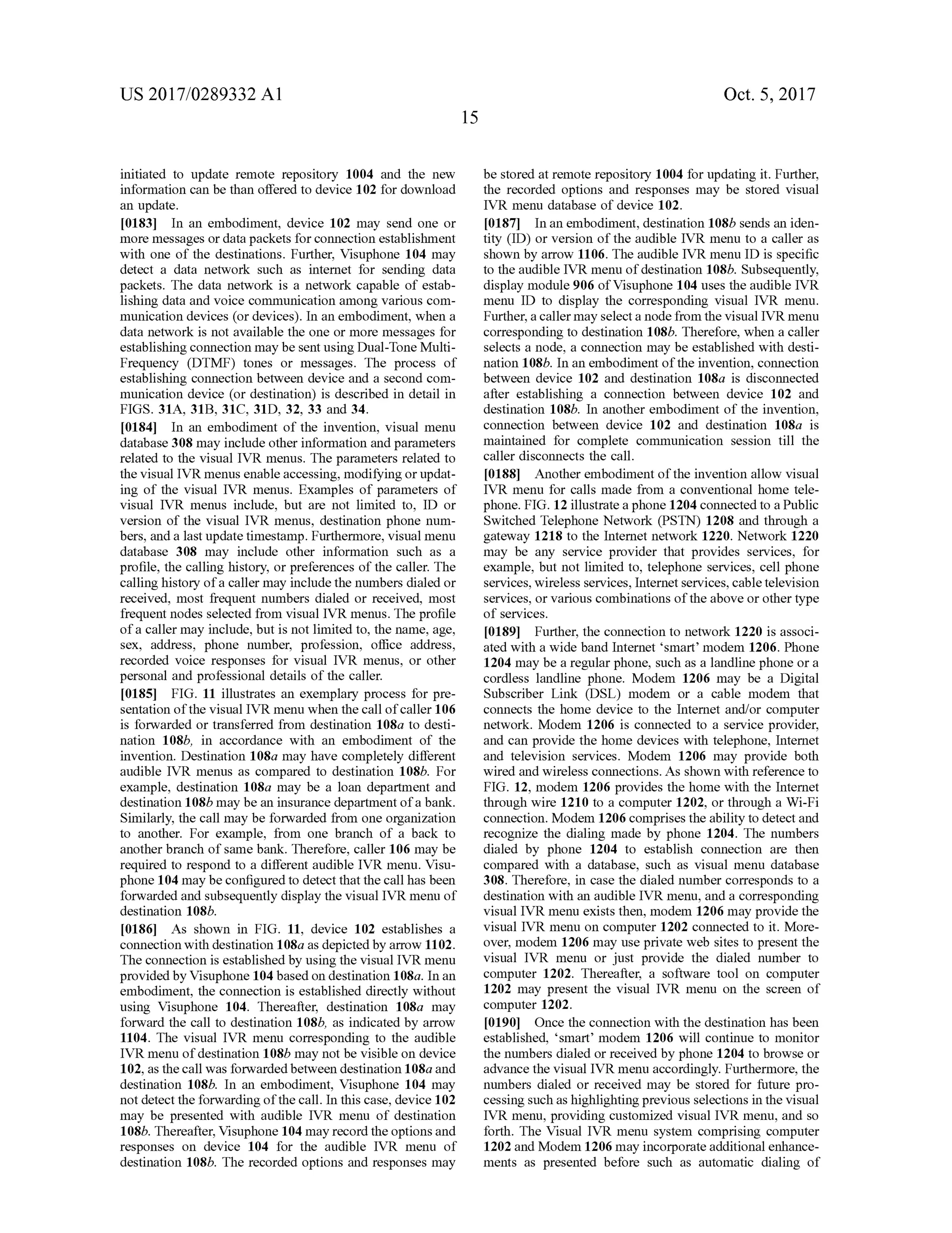 Systems and Methods for Visual Presentation and Selection of IVR Menu