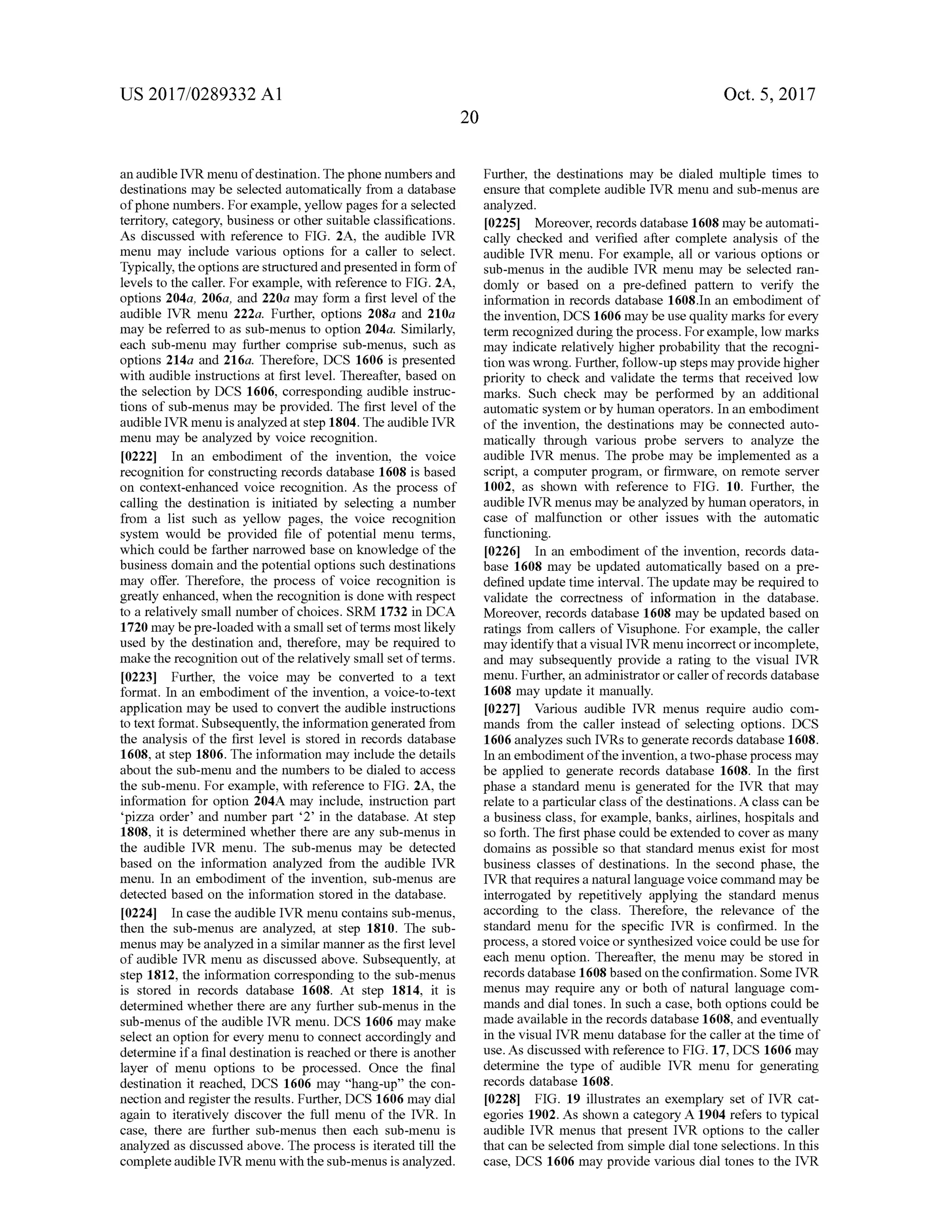 Systems and Methods for Visual Presentation and Selection of IVR Menu