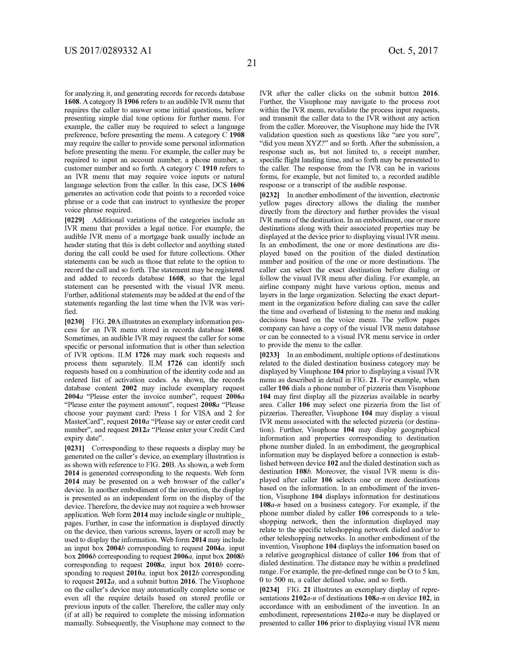 Systems and Methods for Visual Presentation and Selection of IVR Menu