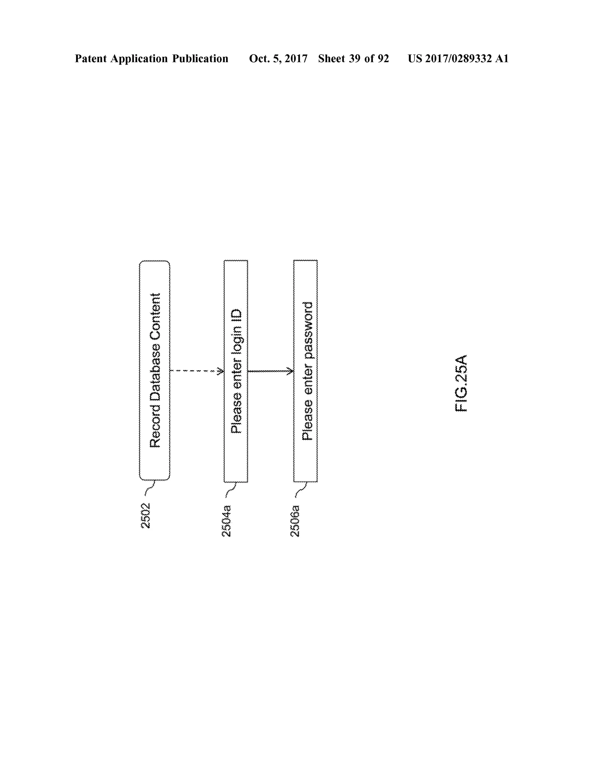 US 2017/0289332 A1
FIG.25A
Oct.5,2017 Sheet 39 of 92
PIOMssedlauaaseeld
YYYYYYYYYYYYYYYYYYYYYY
2506a
*****************************************************************
diubojjejeeseeld
25040
*******
PatentApplication Publication
RecordDatabaseContent
2502Y
wwwwwwwwwwwwwwwwwwwwwwwwwwwwwww
 
