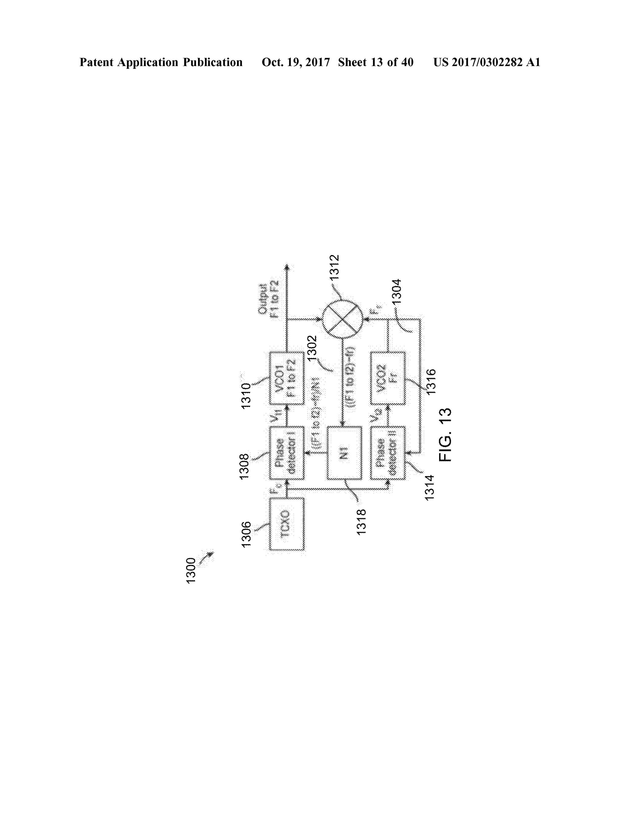 Patent Application Publication
1300
1306
1308.
1310
Containstantasis
1302
1312
1318
ississeriesission:
1304
Oct.19,2017 Sheet 13 of 40__ US 2017/0302282 A1
1314
Firsis1516
1316
FIG.13
 