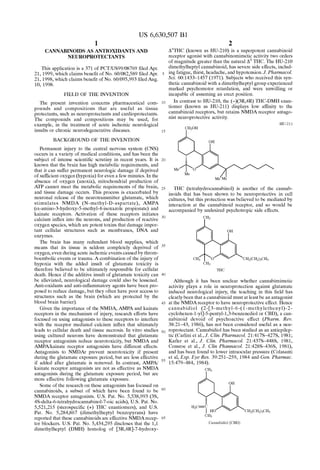 U S6630507 Cannabis