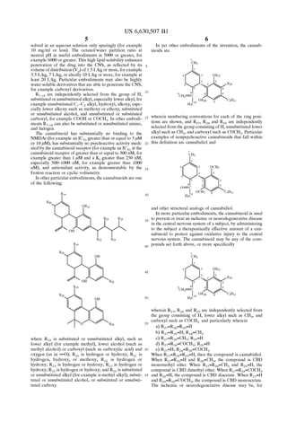 U S6630507 Cannabis