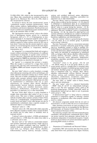 U S6630507 Cannabis