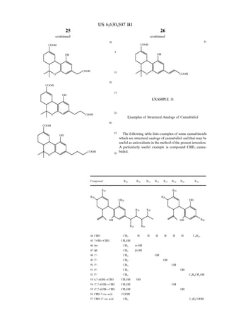 U S6630507 Cannabis