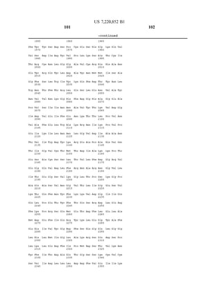 Phe
Wall
Thr
Glu
Gly
Trp
Asn
Pro
Ile
Wall
Glu
Thr
Thr
Glu
Glu
Ile
Ala
Glin
Phe
Met
Glu
Teu
Teu
Ser
1955
Tyr
1970
Ser
1985
Arg
2OOO
Tyr
2015
Phe
2030
Asn
2O45
Wall
2060
Wall
2O75
Asp
2O90
2210
Thr
2225
Telu
2240
Lys
2255
Asp
2270
His
2285
His
2300
Lys
2315
Phe
2330
Wall
2345
Arg
Ser
Thr
Wall
Ser
Wall
Phe
Pro
Pro
Glu
Ile
Teu
Teu
Ile
Ile
Ser
Ile
Asn
Glin
Teu
Phe
Asn
Ile
Glu
Glu
Ile
Trp
Wall
Wall
Gly
Ser
Phe
Glu
Arg
Phe
Wall
Met
Glu
Thr
Asp
Asp
Asp
Telu
Trp
Thr
Ile
Ile
Telu
Telu
Asp
Ser
Asp
Ser
Wall
Asn
Thr
Ser
Ile
Ile
Asp
Asp
Telu
101
Ser
Gly
Telu
Ile
Arg
Gly
Asn
Phe
Trp
Asn
Thr
Ser
Telu
Wall
Asn
Glin
Glin
Gly
Gly
Phe
Ala
Telu
1960
Pro
1975
Wall
1990
Gly
2005
Asp
2020
Tyr
2O35
Telu
2O5 O
His
2O65
Asn
2080
Lys
2200
Gly
2215
Phe
22.30
Phe
2245
Met
2260
Arg
2275
Asp
229 O
Telu
2305
Ile
2320
Glin
2335
Telu
235 O
Pro
Ala
Ala
Glin
Phe
Ala
Asn
Telu
Arg
Thr
Thr
Arg
Gly
Wall
Thr
Glu
Phe
Ala
Pro
Thr
Asp
Glu
Telu
Wall
Glin
Ser
Asp
Wall
Arg
Gly
Glu
Asp
Wall
Asn
Telu
Thr
Glin
Thr
Ser
Met
Gly
Asp
Ser
Asn
Phe
Teu
Gly
Thr
Asn
Wall
Ala
Ile
Teu
Ala
Thr
Teu
Wall
Ser
Asp
Teu
His
Arg
Asp
Ser
Phe
US 7,220,852 B1
His
Ser
Arg
Met
Asp
Glu
His
Thr
Thr
Ile
Asp
Pro
Ala
Phe
Arg
Pro
Ile
Asp
Arg
Phe
Glu
Gly
Ser
Ser
Ser
Wall
-continued
1965
Gly
1980
Ala
1995
His
2010
Met
2025
Thr
20 40
Asn
2O55
Ala
2070
Ser
2205
Gly
2220
Gly
2235
Asp
225 O
Teu
2265
Gly
228O
Glin
2295
Glin
2310
Thr
2325
Lys
234. O
Glu
2355
Lys
Thr
His
Ile
Wall
Gly
Wall
Pro
Pro
Ala
His
Gly
Gly
Glu
Ile
Teu
Glu
Teu
Asp
Wall
Ile
Glin
Ala
Ser
Asn
Ala
Glu
Asp
Wall
Wall
Ala
Wall
Pro
Wall
Gly
Ser
Ile
Glu
Teu
Ala
Gly
Ser
Wall
Ile
Wall
Ile
Asn
Ala
Teu
Ala
Gly
Asn
Pro
Asn
Ser
Thr
Wall
Teu
Pro
Wall
Glin
Asp
Ala
Phe
Gly
Pro
Asn
102
 
