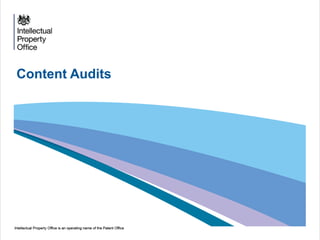 Content Audits
 