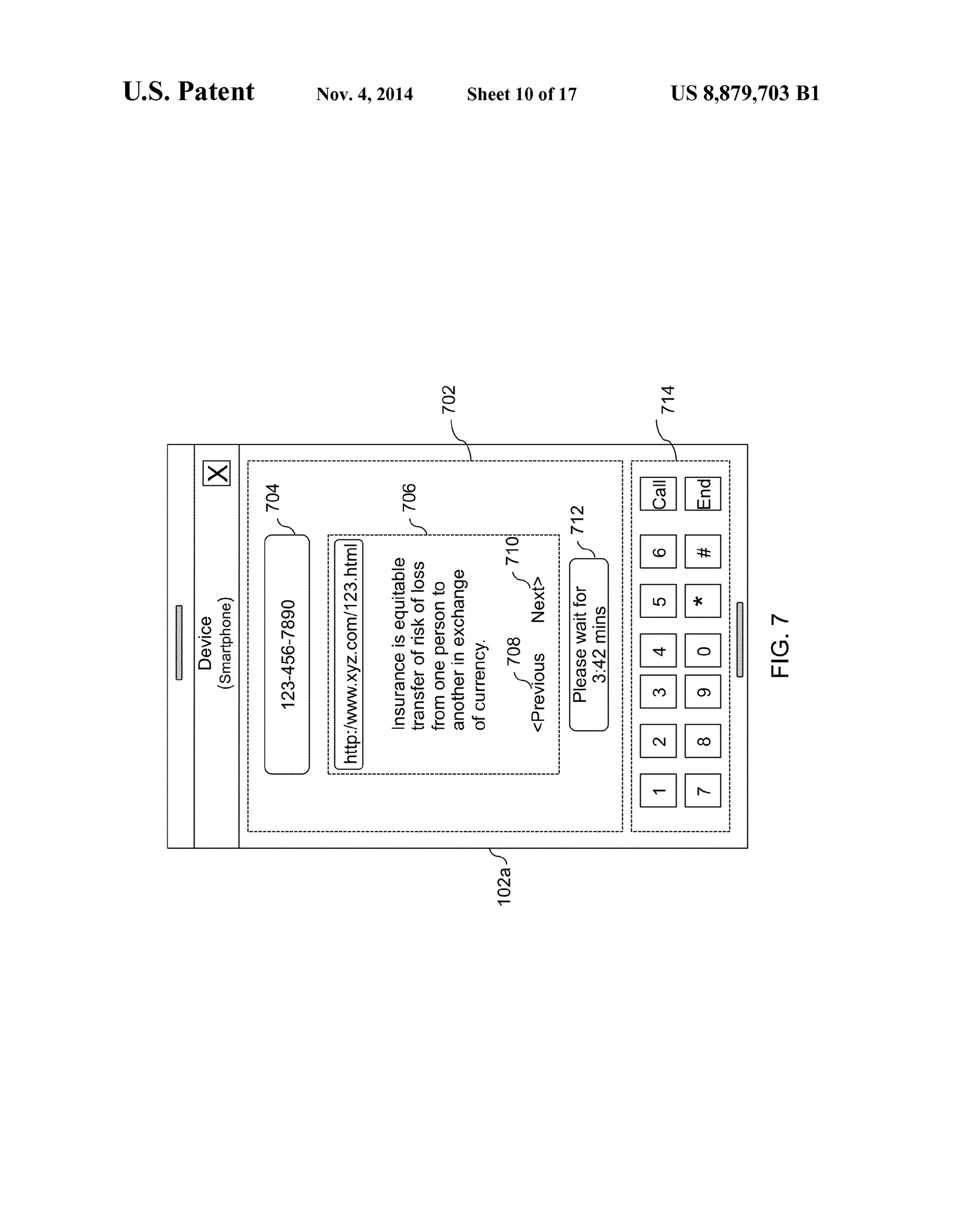 US 8,879,703 B1Sheet 10 of 17Nov. 4, 2014U.S. Patent
wereasses----------------------------------------
CO
O
N.
 
