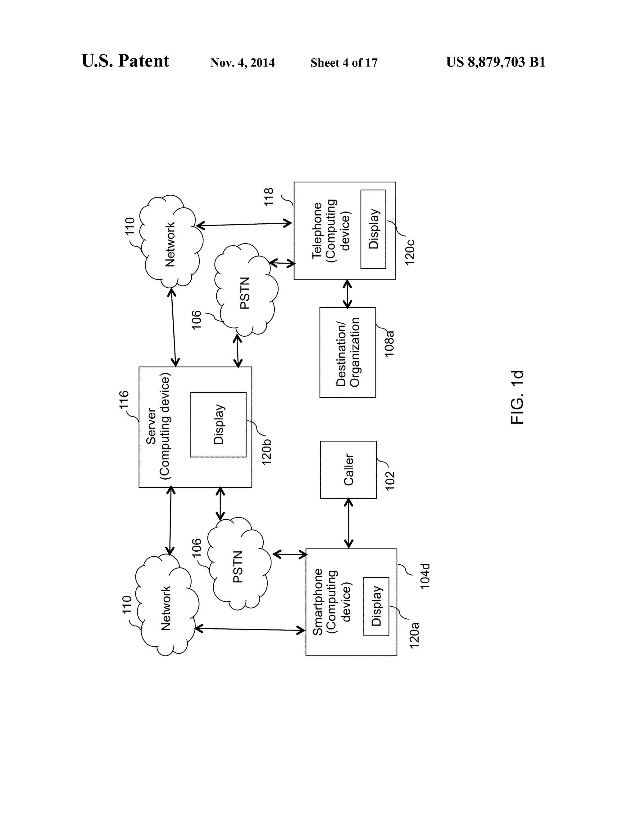 US 8,879,703 B1Sheet 4 of 17Nov. 4, 2014U.S. Patent
OOZ).
ZO
 