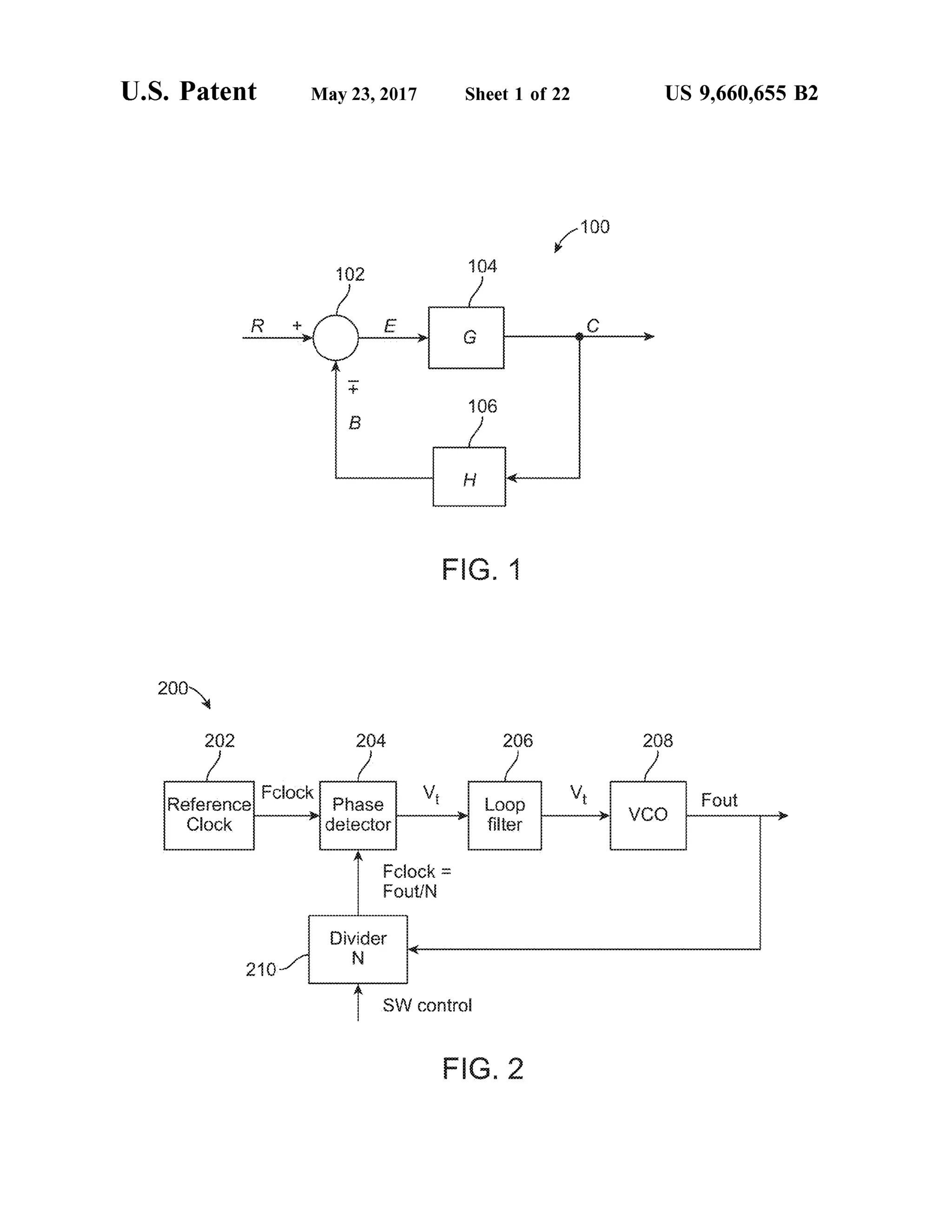 U.S. Patent May 23, 2017 Sheet 1 of 22 US 9,660,655 B2
2O2 2O4. 28 28
Sf Contro
FG. 2
 