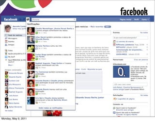 facebook




Monday, May 9, 2011
 