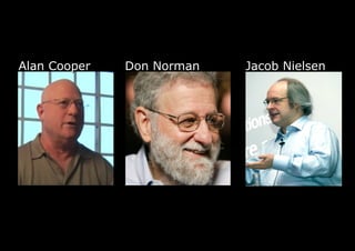 Alan CooperAlan Cooper Jacob NielsenJacob NielsenDon NormanDon Norman
 