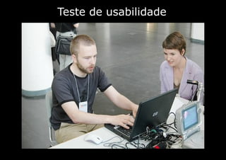 Teste de usabilidade
 