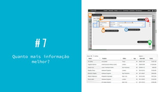 # 7
Quanto mais informação
melhor?
 