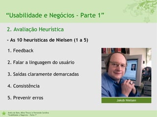 Usabilidade e Negocios