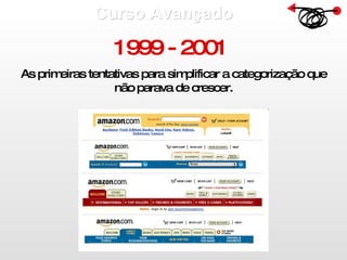 Curso Avançado  1999 - 2001  As primeiras tentativas para simplificar a categorização que não parava de crescer. 