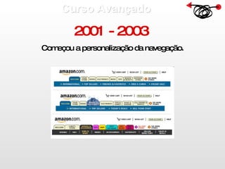 Curso Avançado  2001 - 2003  Começou a personalização da navegação. 