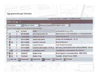 Agrupamento por formato
 