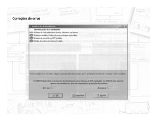 Correções de erros
 