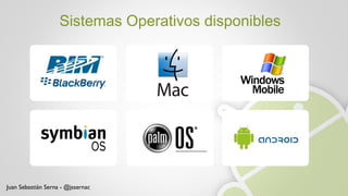 Sistemas Operativos disponibles Juan Sebastián Serna - @jssernac 