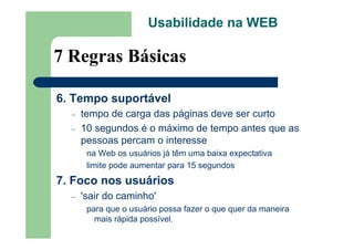 Usabilidade Web Alberane