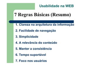 Usabilidade Web Alberane