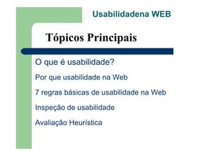 Usabilidade Web Alberane