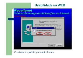 Usabilidade Web Alberane