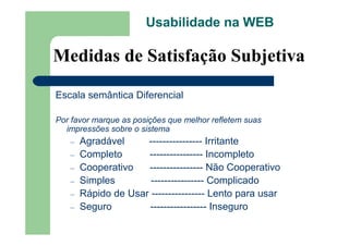 Usabilidade Web Alberane