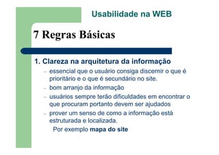 Usabilidade Web Alberane