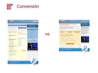 Conversión vs 