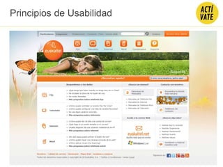 Principios de Usabilidad
 