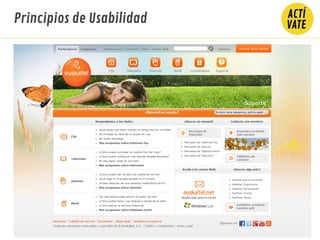Principios de Usabilidad
 