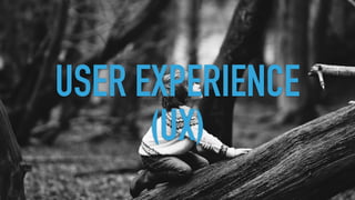 USER EXPERIENCE
(UX)
 