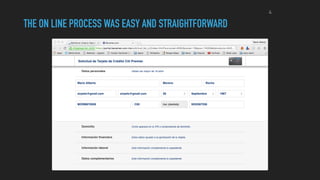4
THE ON LINE PROCESS WAS EASY AND STRAIGHTFORWARD
 