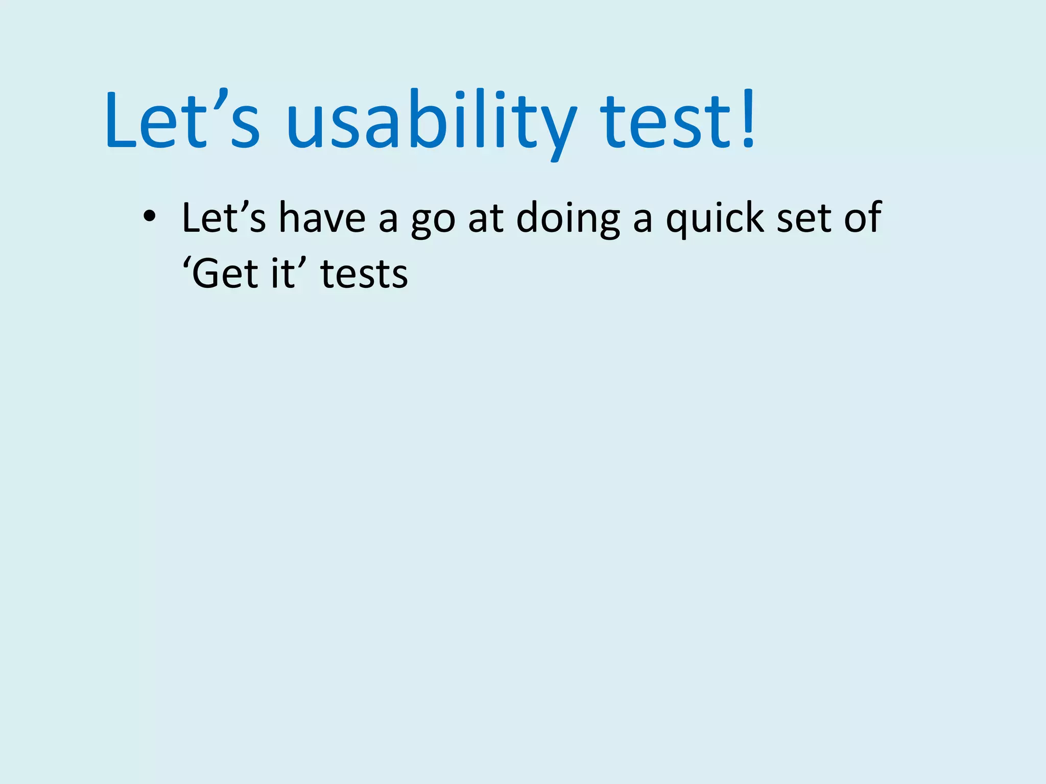  Where and how to test?
