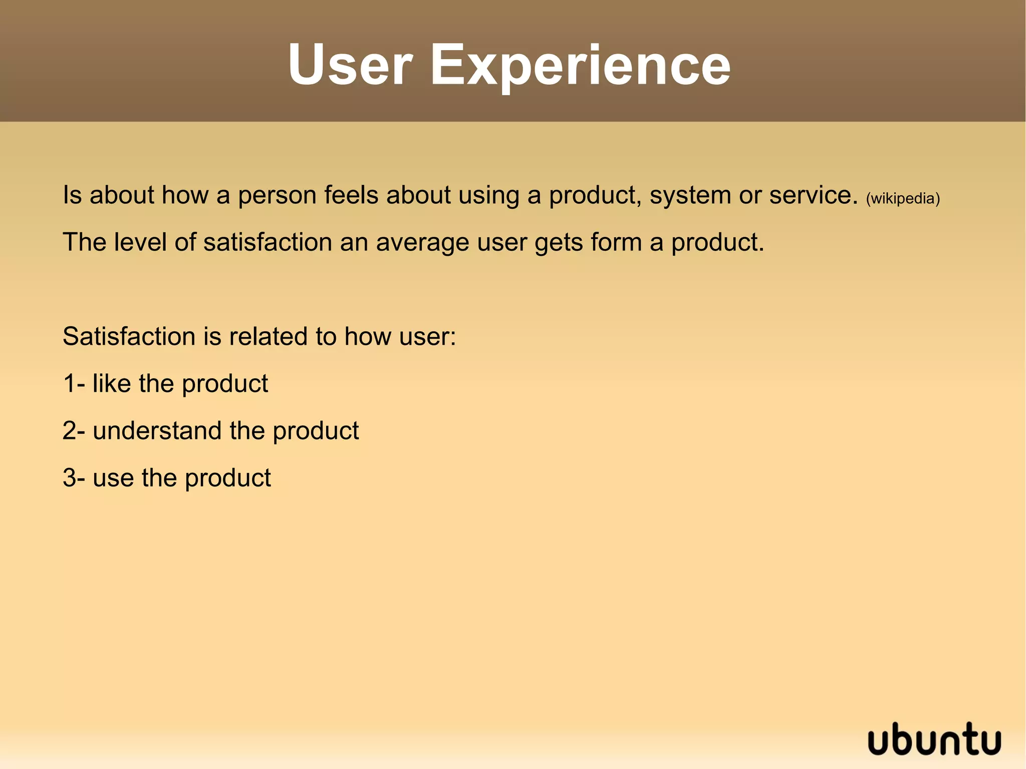 To give the correct choices to the users, in a very obvious way. 