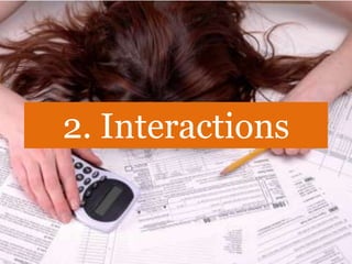 1. You are not the user. Neither is your boss




       2. Interactions
 