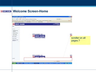 Welcome Screen-Home scroller on all pages.? 