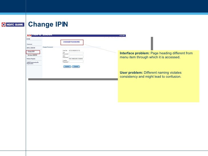 How to change hdfc forex card ipin