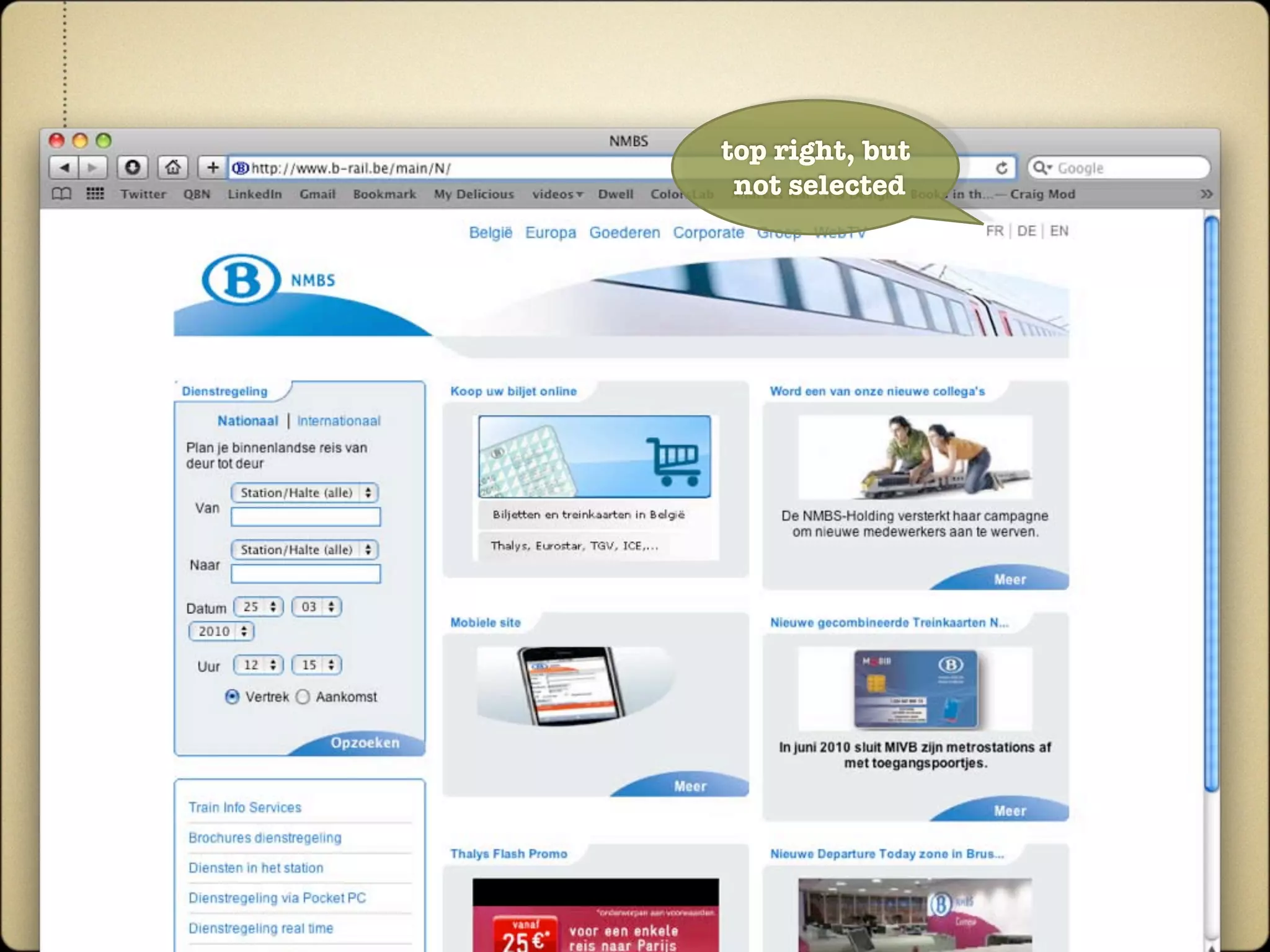 top right, but
 not selected
 