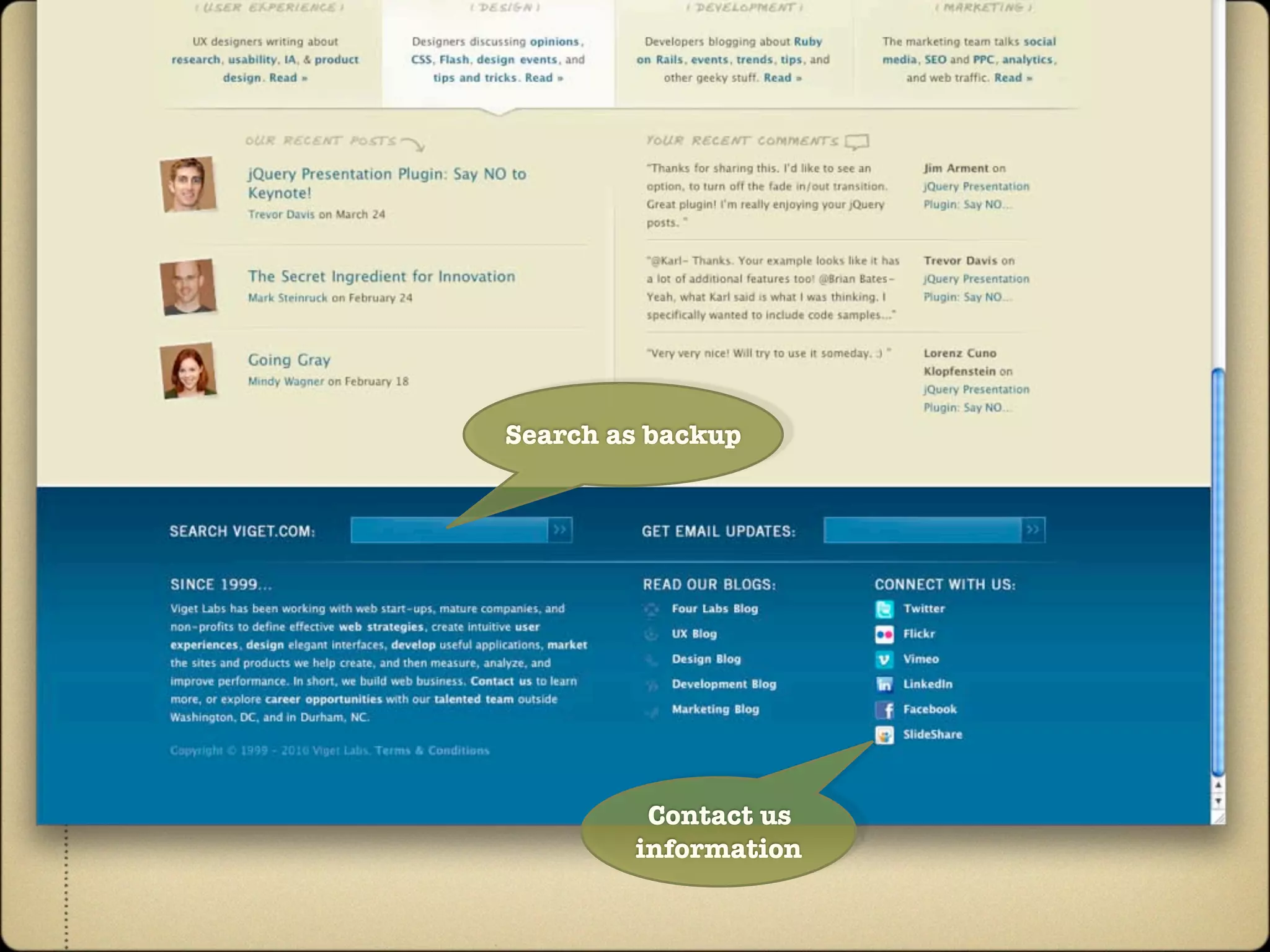 Search as backup




         Contact us
        information
 