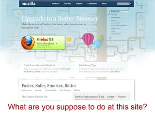 What are you suppose to do at this site? 
