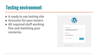 Usability testing - have fun and improve your work