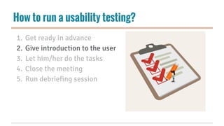 Usability testing - have fun and improve your work