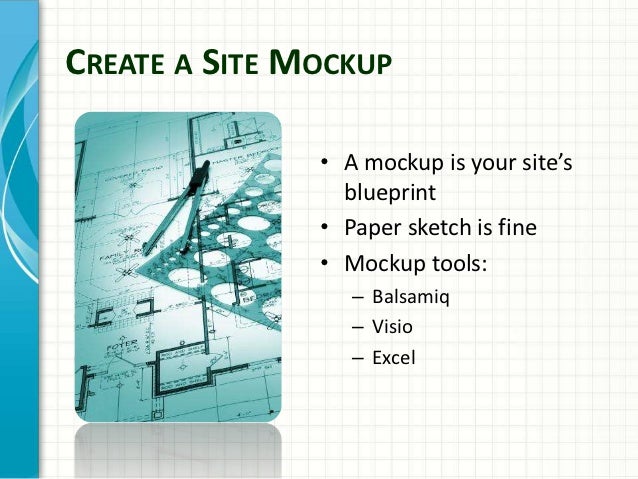 Create A Site Mockup