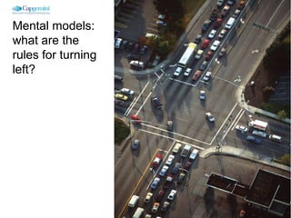 Usability Essentials



Mental models:
what are the
rules for turning
left?




                                                                                        To: appendix


                    Usability Essentials, Sid B. Dane, November 29, 2010                           12
 