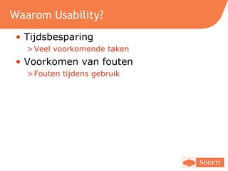 Usability - Engineering World 2009