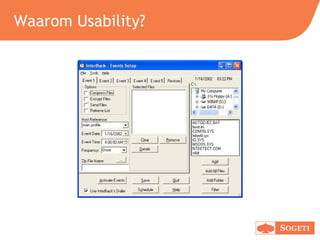 Usability - Engineering World 2009